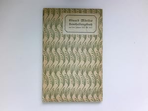 Eduard Mörikes Haushaltungsbuch aus den Jahren 1843 bis 1847. Signiert vom Autor.