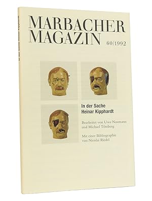 Bild des Verkufers fr Marbacher Magazin 60/1992: In der Sache Heinar Kipphardt : Mit einer Bibliographie von Nicolai Riedel : Erschien fr die von Nicolai Riedel unter Mitarbeit von Pia-Maria Kipphardt eingerichtete Ausstellung im Schiller-Nationalmuseum Marbach am Neckar zwischen Mrz und Mai 1992 zum Verkauf von exlibris24 Versandantiquariat