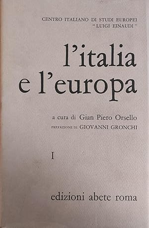 Seller image for L'ITALIA E L'EUROPA for sale by libreria minerva