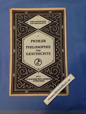 Imagen del vendedor de Zur Philosophie der Geschichte. Philosophie und Geschichte ; 1 a la venta por Antiquariat BehnkeBuch