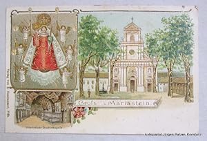 Immagine del venditore per Ansichtskarte in farbiger Lithographie mit Blindpr�gung und Golddruck. Ungelaufen. Fl�h, E. Nussbaumer, ca. 1900. venduto da J�rgen Patzer