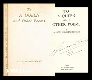 Image du vendeur pour To a queen : and other poems mis en vente par MW Books Ltd.