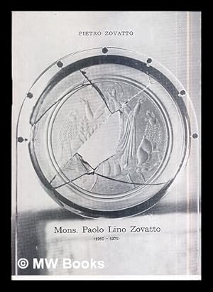 Imagen del vendedor de Mons. Paolo Lino Zovatto (1910-1971) a la venta por MW Books Ltd.
