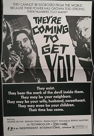 Imagen del vendedor de They're Coming to Get You 1975 George Hilton, Edwige Fenech a la venta por AcornBooksNH