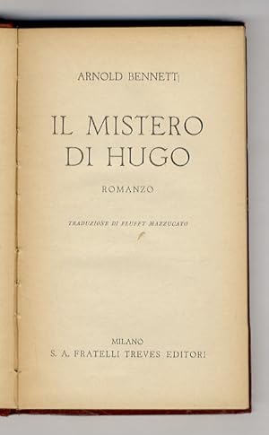 Il Mistero di Hugo. Romanzo. Traduzione di Fluffy Mazzucato.