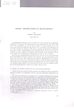 Imagen del vendedor de SISAPO: PROSPECTIONS ET DECOUVERTES a la venta por Libreria 7 Soles