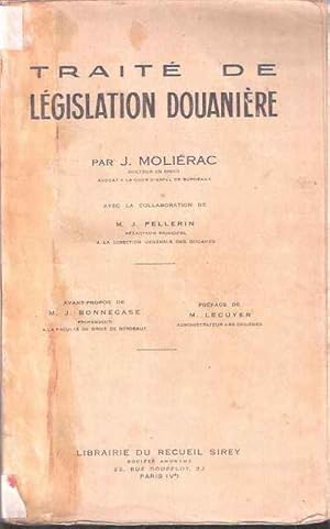 Bild des Verkufers fr Trait de Legislation Douanire zum Verkauf von SOSTIENE PEREIRA