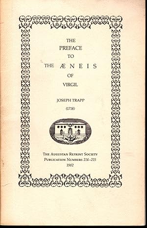 Immagine del venditore per The Preface to the Aeneis of Virgil (1718) (Augustan Reprint Society Publication Number 214-215) venduto da Dorley House Books, Inc.