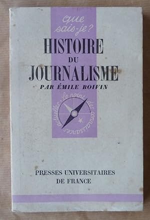 Image du vendeur pour Histoire du Journalisme. mis en vente par librairie sciardet