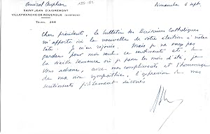 Lettres autographes signées