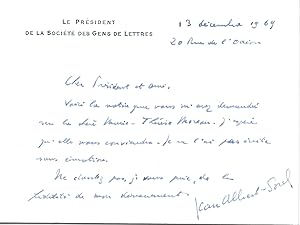 Lettres autographes signées