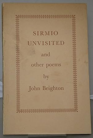 Seller image for Sirmio Unvisited and Other Poems for sale by Besleys Books  PBFA