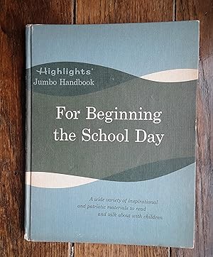 Image du vendeur pour Highlights Jumbo Handbook For Beginning the School Day mis en vente par Grandma Betty's Books