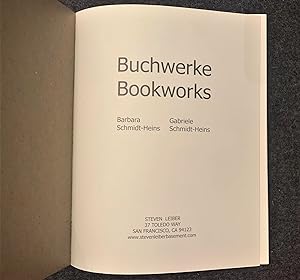 Seller image for Barbara Schmidt-Heins/ Gabriele Schmidt-Heins. Buchwerke/ Bookworks for sale by Stefan Schuelke Fine Books