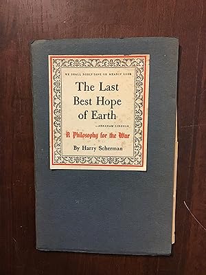 Imagen del vendedor de The Last Best Hope of Earth a la venta por Shadetree Rare Books