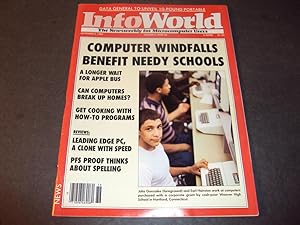 Image du vendeur pour Info World Sep 3 1984 Computer Windfalls Benefit Needy Schools mis en vente par Joseph M Zunno
