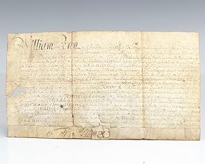 William Penn Signed Land Grant.