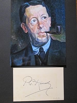 Original Autograph Paul Konody art-critic 1872-1933 /// Autograph signiert signed signee