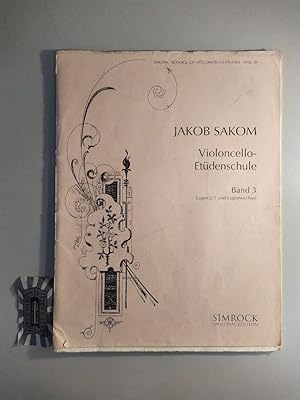 Bild des Verkufers fr Violoncello-Etden-Schule. Band 3 [Heft III]. Sammlung lterer und neuerer Etden und Uebungen fr Violoncell, nach den neuesten pdagogischen Anschauungen ausgewhlt, erlutert, genau bezeichnet und progressiv geordnet. zum Verkauf von Druckwaren Antiquariat