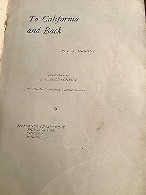 Seller image for To California and Back for sale by Shadetree Rare Books