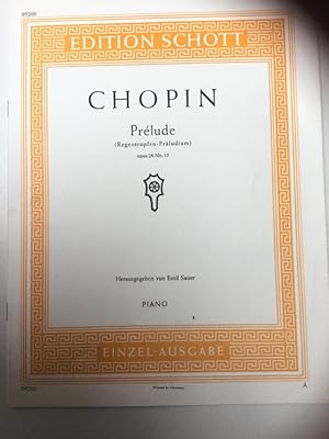 Bild des Verkufers fr Chopin - Prelude (Regentropfen-Prludium) Piano - Einzel Ausgabe zum Verkauf von Kepler-Buchversand Huong Bach