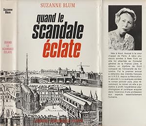 Imagen del vendedor de QUAND LE SCANDALE ECLATE a la venta por Librairie l'Aspidistra