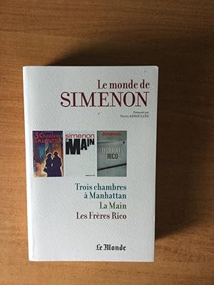 Seller image for LE MONDE DE SIMENON n 13 : TROIS CHAMBRES A MANHATTAN, LA MAIN, LES FRERES RICO for sale by KEMOLA