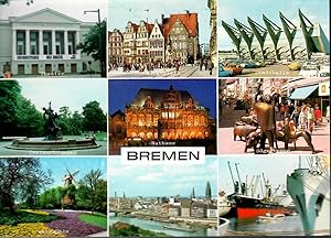 AK - Deutschland - Bremen - Theater, Marktplatz, Stadthalle, Centaurbrunnen, Rathaus, Sögegruppe,...