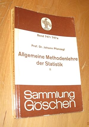 Imagen del vendedor de Allgemeine Methodenlehre der Statistik a la venta por Dipl.-Inform. Gerd Suelmann