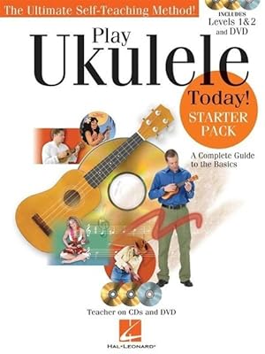 Bild des Verkufers fr Play Ukulele Today! Starter Pack: A Complete Guide to the Basics [With 2 CDs and DVD] zum Verkauf von moluna