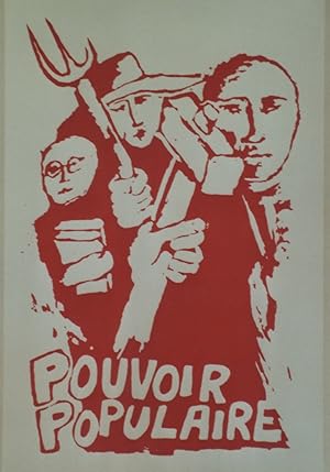 "POUVOIR POPULAIRE / MAI 68" / Affichette entoilée / Reproduction limitée Édition TCHOU / Imprime...