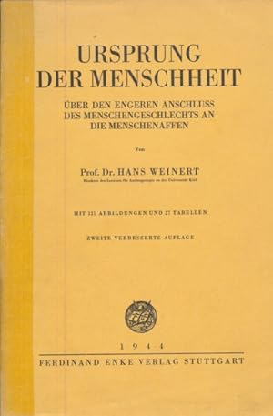 Ursprung der Menschheit. Über den engeren Anschluss des Menschengeschlechts an die Menschenaffen.