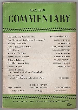 Immagine del venditore per Commentary, Volume 25, Number 5 (May 1958) - includes Three Poems by Delmore Schwartz venduto da Philip Smith, Bookseller