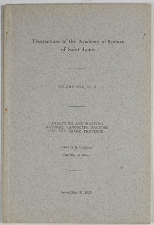 Anaylyzing and mapping Natural Landsape Factors of the Ozark Province.