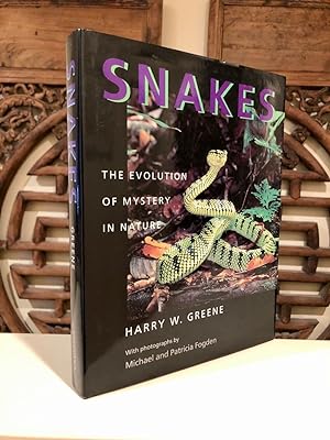 Image du vendeur pour Snakes The Evolution of Mystery in Nature; With Photographs by Michael and Patricia Fogden mis en vente par Long Brothers Fine & Rare Books, ABAA