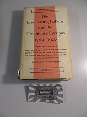 Immagine del venditore per Die Erneuerung Italiens und die Geschichte Europas 1700 - 1920 venduto da Gabis Bcherlager