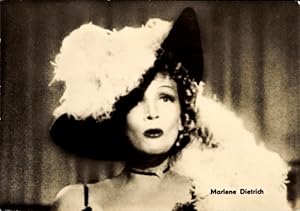 Seller image for Ansichtskarte / Postkarte Schauspielerin Marlene Dietrich, Urteil von Nrnberg, Zeugin der Anklage, Portrait mit Hut for sale by akpool GmbH