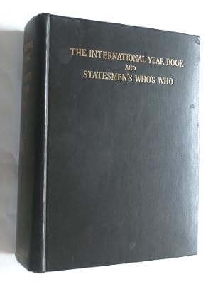 The International Year Book And Statesmen's Who's Who 1958