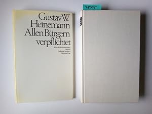 Allen Bürgern verpflichtet. Reden des Bundespräsidenten 1969 - 1974. Reden und Schriften Teil 1 /...