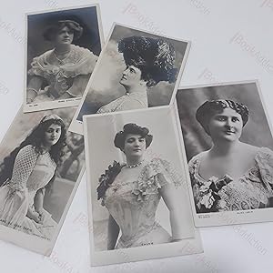 Collection of Four Postcards of Female Singers of the late 19th Century - Emma Calve, Madame Fann...