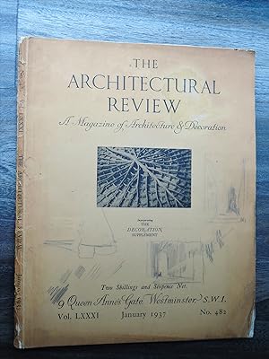 The Architectural Review Magazine Vol. LXXXI No. 482 January 1937