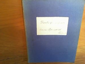 Deutscher Aufsatz. 5 korrigierte Aufsätze von Anna Bernard, Präp. II: 24.11.1917 - 4.3.1918 mit V...