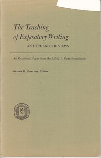 Imagen del vendedor de The Teaching of Expository Writing: An Exchange of Views a la venta por Never Too Many Books