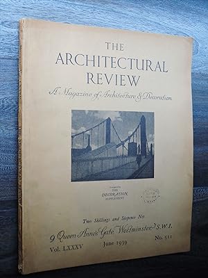 Seller image for The Architectural Review Magazine Vol. LXXXV No. 511 June 1939 for sale by PhotoTecture Books