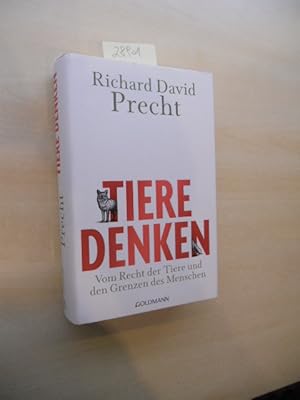 Bild des Verkufers fr Tiere denken. Vom Recht der Tiere und den Grenzen des Menschen. zum Verkauf von Klaus Ennsthaler - Mister Book