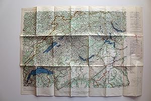 Image du vendeur pour Central Europe Road Maps 1:300,000: Genve - Zrich. Sheet No. 39. AMS Series M405. mis en vente par Versandantiquariat Hsl