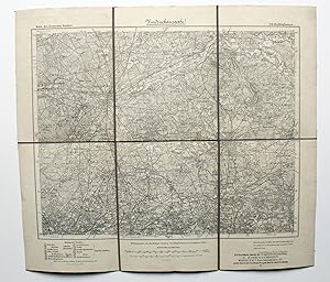 Bild des Verkufers fr Karte des Deutschen Reiches 1:100000. Blatt 354 Recklinghausen. zum Verkauf von Versandantiquariat Hsl
