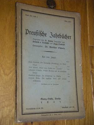 Preußische Jahrbücher. Band 183, Heft 3, März 1921