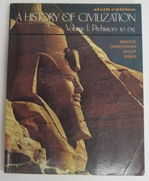 Imagen del vendedor de A History of Civilization, Volume I: Prehistory to 1715 a la venta por Reflection Publications