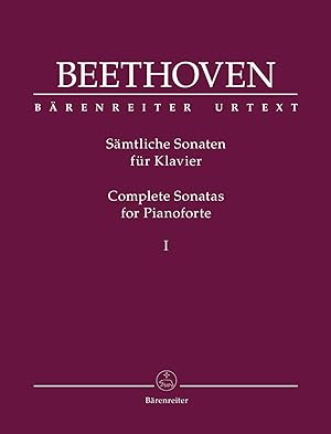 Bild des Verkufers fr BEETHOVEN - Sonatas Completas Vol.1: Op.2 al 14 para Piano (Urtext) (Del Mar) zum Verkauf von Mega Music